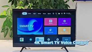 Voice Control 4K UHD Smart TV Bluetooth Mirror Cast LED Television