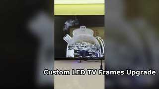 custom led tv frame style