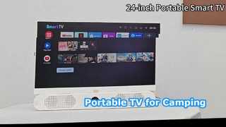 24inch Portable TV with Battery, ATSC 1080P for Camping Car